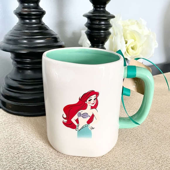 NWT Limited Edition Rae Dunn Disney ARIEL THE LITTLE MERMAID Ceramic Mug - Picture 3 of 5